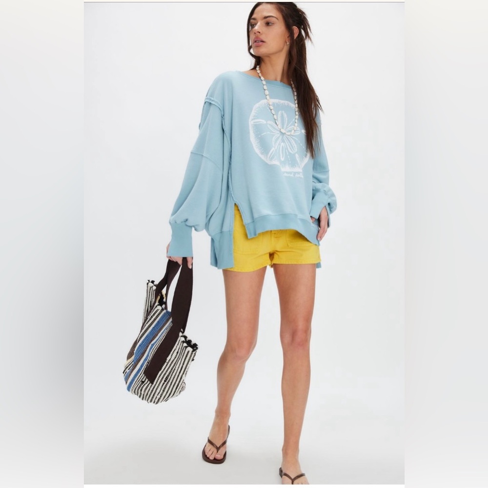 Free People 🌐 Graphic Camden Pullover New With Tags 💎 - Picture 3 of 5
